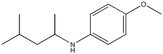 4-methoxy-N-(4-methylpentan-2-yl)aniline 结构式