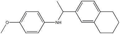 4-methoxy-N-[1-(5,6,7,8-tetrahydronaphthalen-2-yl)ethyl]aniline 结构式