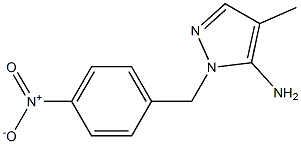 4-methyl-1-[(4-nitrophenyl)methyl]-1H-pyrazol-5-amine 结构式