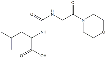 4-methyl-2-({[2-(morpholin-4-yl)-2-oxoethyl]carbamoyl}amino)pentanoic acid 结构式