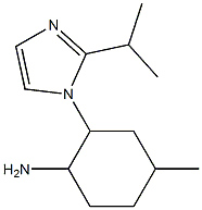 4-methyl-2-[2-(propan-2-yl)-1H-imidazol-1-yl]cyclohexan-1-amine 结构式