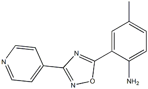 4-methyl-2-[3-(pyridin-4-yl)-1,2,4-oxadiazol-5-yl]aniline 结构式