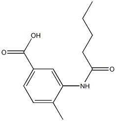 4-methyl-3-pentanamidobenzoic acid 结构式