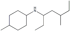 4-methyl-N-(5-methylheptan-3-yl)cyclohexan-1-amine 结构式