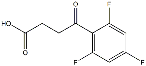 4-oxo-4-(2,4,6-trifluorophenyl)butanoic acid 结构式