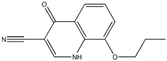 4-oxo-8-propoxy-1,4-dihydroquinoline-3-carbonitrile 结构式