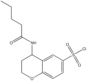 4-pentanamido-3,4-dihydro-2H-1-benzopyran-6-sulfonyl chloride 结构式