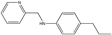 4-propyl-N-(pyridin-2-ylmethyl)aniline 结构式