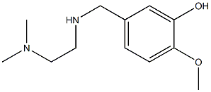 5-({[2-(dimethylamino)ethyl]amino}methyl)-2-methoxyphenol 结构式