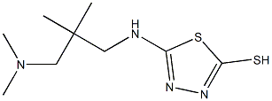 5-({2-[(dimethylamino)methyl]-2-methylpropyl}amino)-1,3,4-thiadiazole-2-thiol 结构式