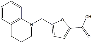 5-(1,2,3,4-tetrahydroquinolin-1-ylmethyl)furan-2-carboxylic acid 结构式