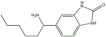 5-(1-aminohexyl)-2,3-dihydro-1H-1,3-benzodiazol-2-one 结构式