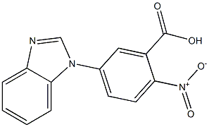 5-(1H-benzimidazol-1-yl)-2-nitrobenzoic acid 结构式