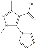 5-(1H-imidazol-1-yl)-1,3-dimethyl-1H-pyrazole-4-carboxylic acid 结构式