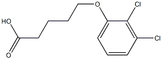 5-(2,3-dichlorophenoxy)pentanoic acid 结构式