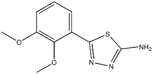 5-(2,3-dimethoxyphenyl)-1,3,4-thiadiazol-2-amine 结构式