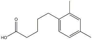 5-(2,4-dimethylphenyl)pentanoic acid 结构式