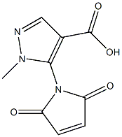 5-(2,5-dioxo-2,5-dihydro-1H-pyrrol-1-yl)-1-methyl-1H-pyrazole-4-carboxylic acid 结构式