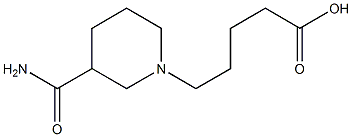 5-(3-carbamoylpiperidin-1-yl)pentanoic acid 结构式