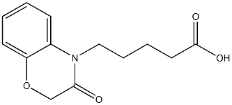 5-(3-oxo-3,4-dihydro-2H-1,4-benzoxazin-4-yl)pentanoic acid 结构式