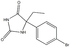 5-(4-bromophenyl)-5-ethylimidazolidine-2,4-dione 结构式