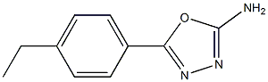 5-(4-ethylphenyl)-1,3,4-oxadiazol-2-amine 结构式