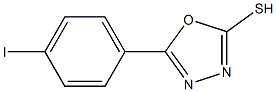 5-(4-iodophenyl)-1,3,4-oxadiazole-2-thiol 结构式