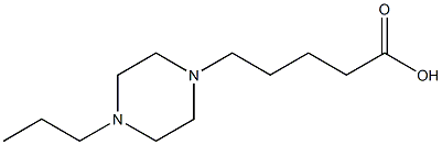 5-(4-propylpiperazin-1-yl)pentanoic acid 结构式