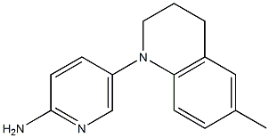 5-(6-methyl-1,2,3,4-tetrahydroquinolin-1-yl)pyridin-2-amine 结构式