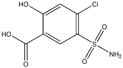 5-(aminosulfonyl)-4-chloro-2-hydroxybenzoic acid 结构式