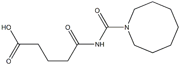 5-(azocan-1-ylcarbonylamino)-5-oxopentanoic acid 结构式