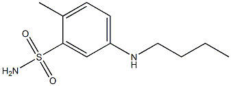 5-(butylamino)-2-methylbenzene-1-sulfonamide 结构式