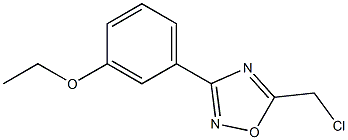 5-(chloromethyl)-3-(3-ethoxyphenyl)-1,2,4-oxadiazole 结构式