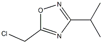 5-(chloromethyl)-3-(propan-2-yl)-1,2,4-oxadiazole 结构式