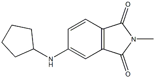 5-(cyclopentylamino)-2-methyl-2,3-dihydro-1H-isoindole-1,3-dione 结构式