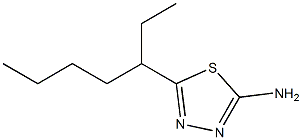 5-(heptan-3-yl)-1,3,4-thiadiazol-2-amine 结构式