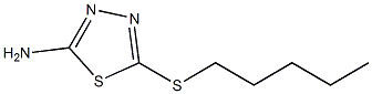 5-(pentylsulfanyl)-1,3,4-thiadiazol-2-amine 结构式