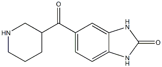 5-(piperidin-3-ylcarbonyl)-1,3-dihydro-2H-benzimidazol-2-one 结构式