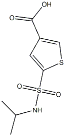 5-(propan-2-ylsulfamoyl)thiophene-3-carboxylic acid 结构式