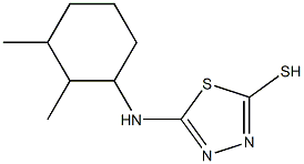 5-[(2,3-dimethylcyclohexyl)amino]-1,3,4-thiadiazole-2-thiol 结构式