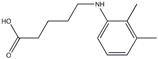 5-[(2,3-dimethylphenyl)amino]pentanoic acid 结构式