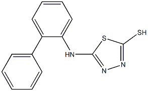 5-[(2-phenylphenyl)amino]-1,3,4-thiadiazole-2-thiol 结构式