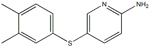 5-[(3,4-dimethylphenyl)sulfanyl]pyridin-2-amine 结构式