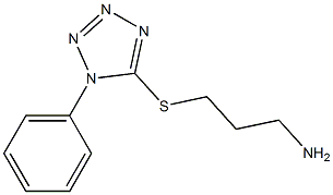 5-[(3-aminopropyl)sulfanyl]-1-phenyl-1H-1,2,3,4-tetrazole 结构式