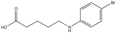 5-[(4-bromophenyl)amino]pentanoic acid 结构式