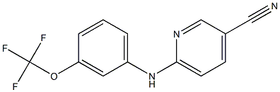 6-{[3-(trifluoromethoxy)phenyl]amino}pyridine-3-carbonitrile 结构式