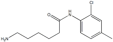 6-amino-N-(2-chloro-4-methylphenyl)hexanamide 结构式