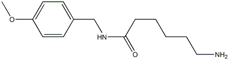 6-amino-N-(4-methoxybenzyl)hexanamide 结构式