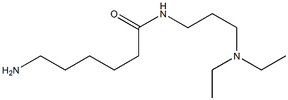 6-amino-N-[3-(diethylamino)propyl]hexanamide 结构式