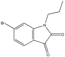6-bromo-1-propyl-2,3-dihydro-1H-indole-2,3-dione 结构式
